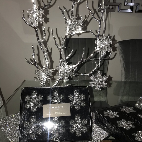Tahari Home Holiday Tahari Home Snowflake Holiday Ornamentsdecor
